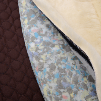 Werner Christ Champ Sheepskin Saddle Pad (for Iberica Plus Sheepskin Bareback Pad) Brown/Natural - Full