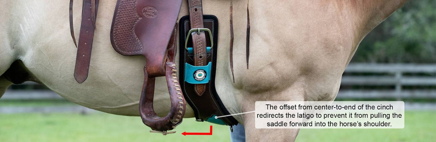 Total Saddle Fit - StretchTec Shoulder Relief Cinch - Western Cinch - Brown - 28"