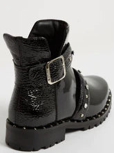 Kingsley Saffire Swarovski Patent Black Euro 39