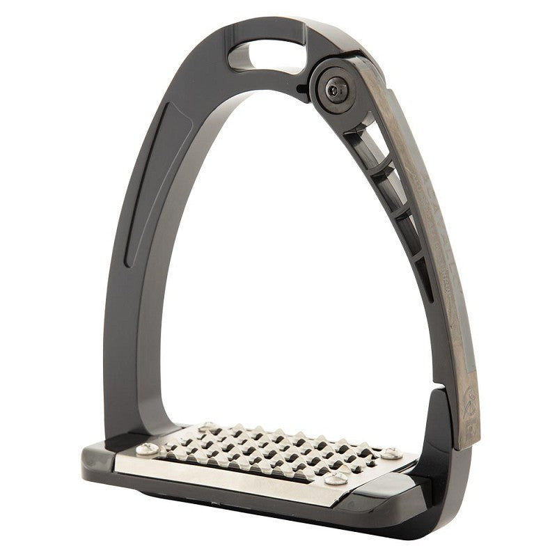 BR Acavallo Arena Alupro Safety Stirrups - Black/Black - 12cm