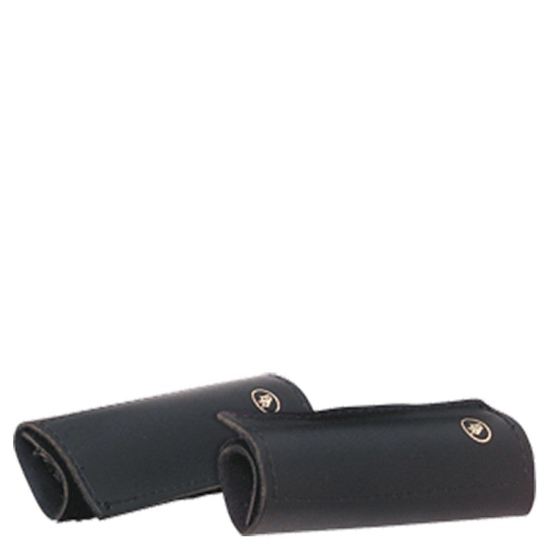 BR Stirrup leather cover with velcro, Black/Pair - Clearance!