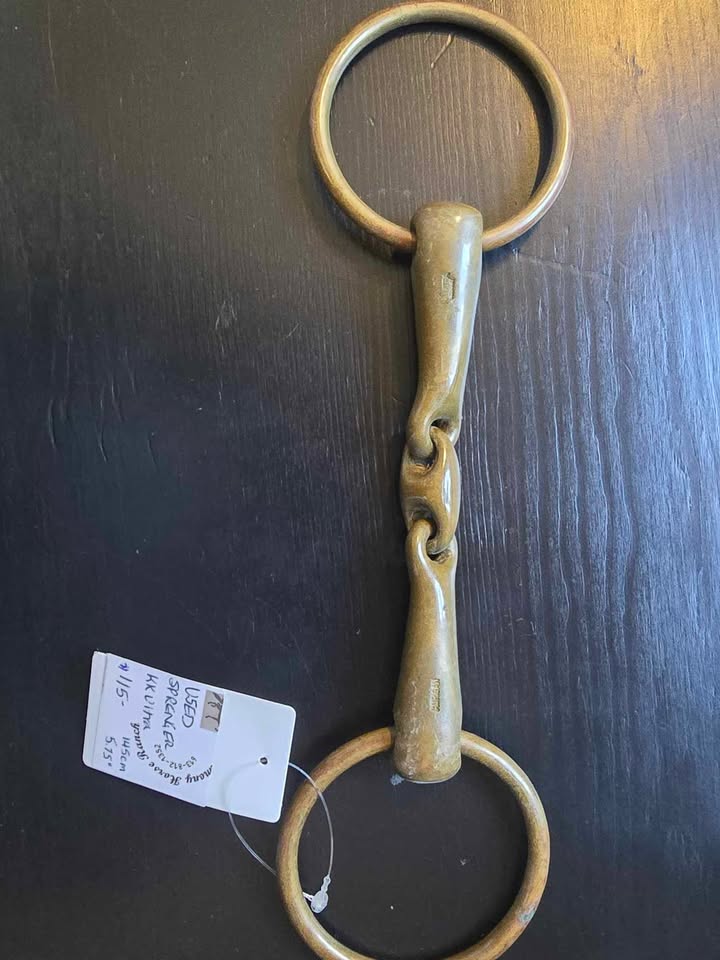 Used - Herm Sprenger KK Ultra loose ring bit - Double Jointed Lozenge - Used - L/5.75" W/20mm RD/70mm