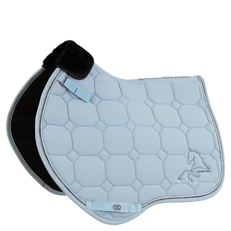 BR Eevolv Saddle Pad Juliet General Purpose - Ashley Blue - Cob - Limited Edition