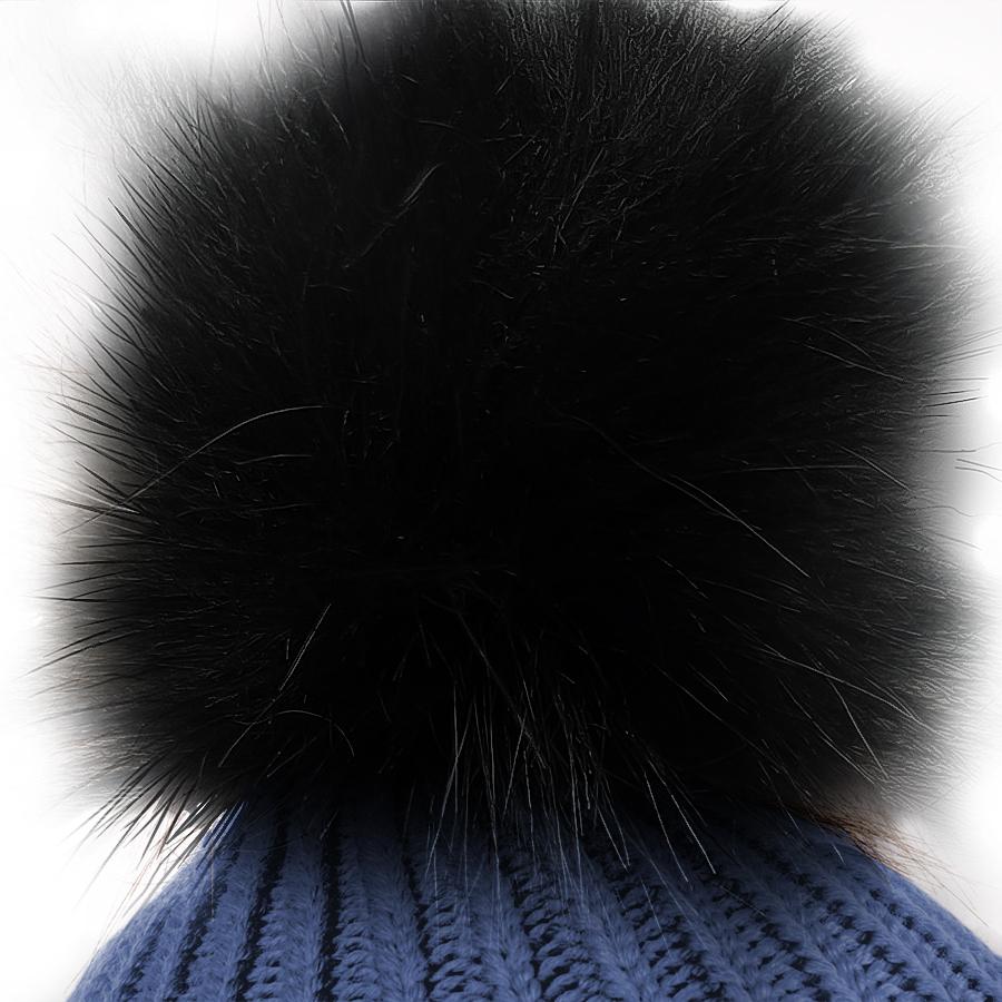 Winderen Winter Merino Hat - Azure Blue/Black