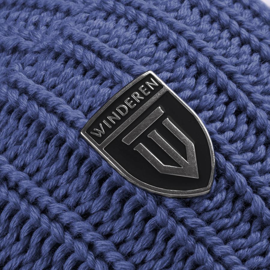 Winderen Winter Merino Hat - Azure Blue/Black