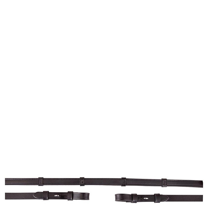 BR Leather Grip Reins - Black