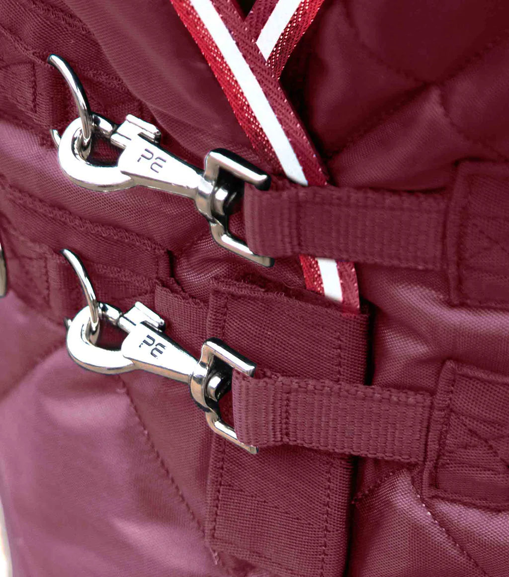 Premier Equine UK Tuscan Stable Rug 100g - Burgundy