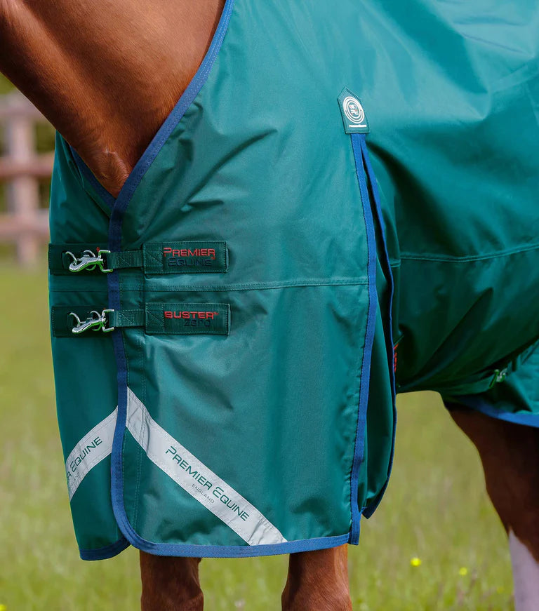 Premier Equine UK Buster Zero gram Original Turnout Rug/Rain Sheet Green