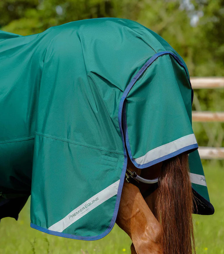 Premier Equine UK Buster Zero gram Original Turnout Rug/Rain Sheet Green