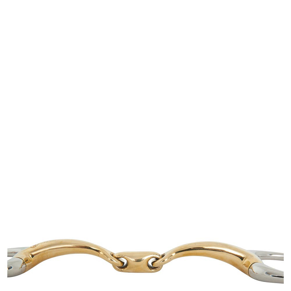 BR Double Jointed Eggbutt Bradoon Bit - Soft Contact 10 mm thick curved - 13.0cm/5 1/8"