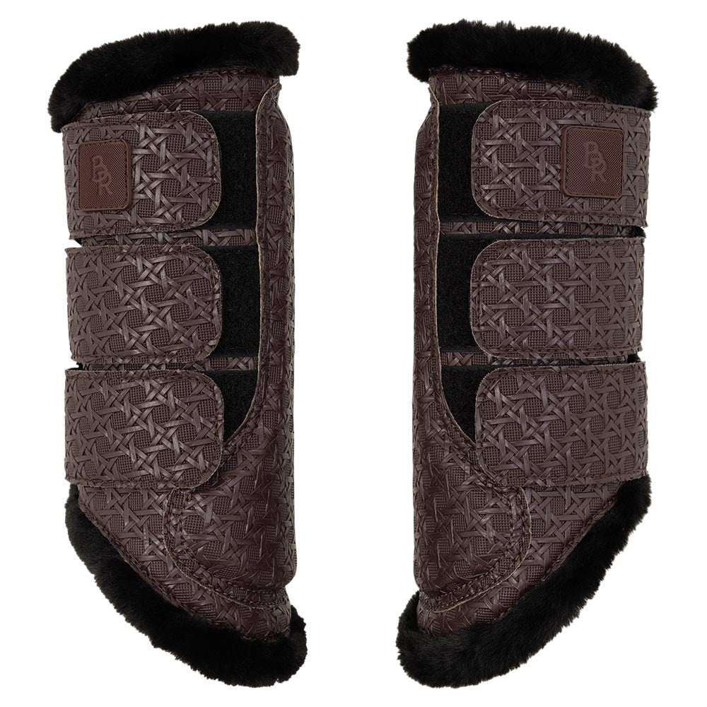 BR Horse Boots with Majestic Fake Fur - Fae - Fudge