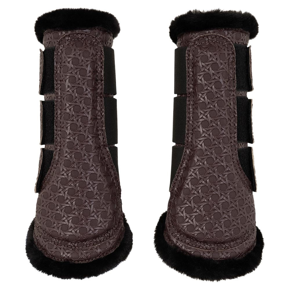 BR Horse Boots with Majestic Fake Fur - Fae - Fudge