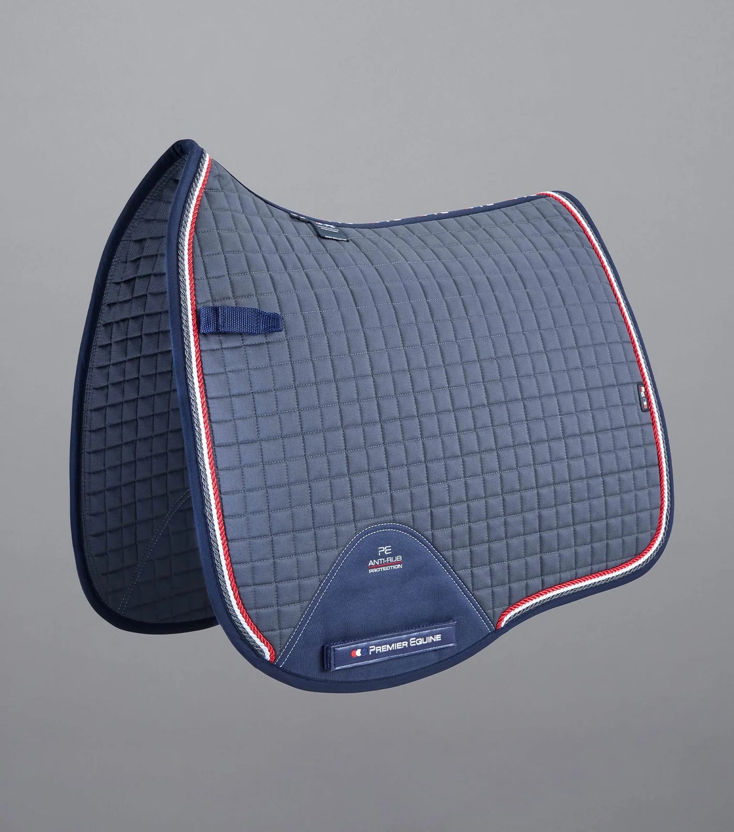 Premier Equine UK Saddle Pad Close Contact Euro Cotton Dressage Full Grey