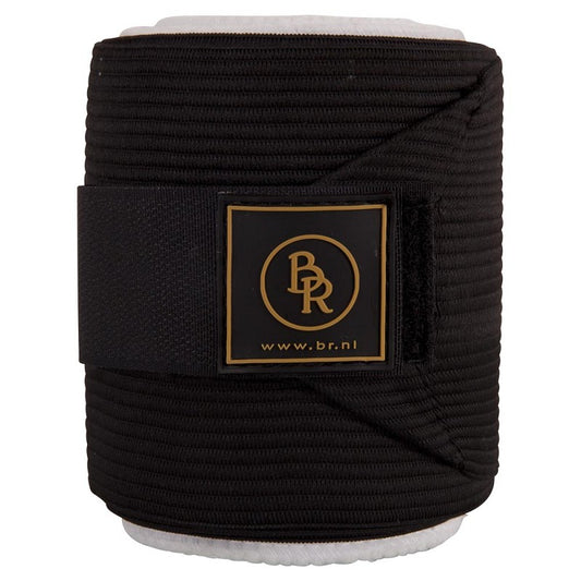 BR Elastic Tricot Bandages with Bandage Pad - Black