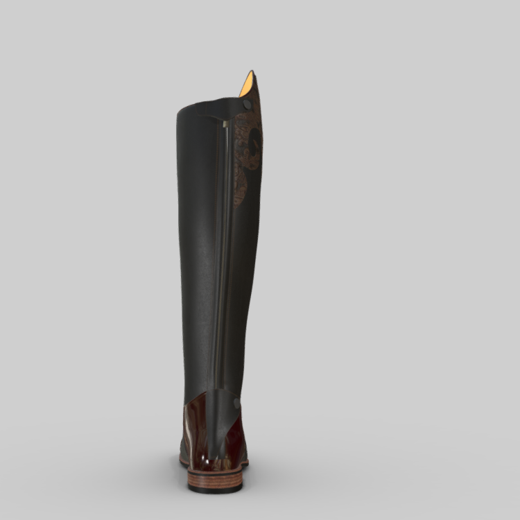 Kingsley Olbia 01 39 MA/M (47/35.8) Nature Black/Engraved Brown/Roma (patent) Castanho