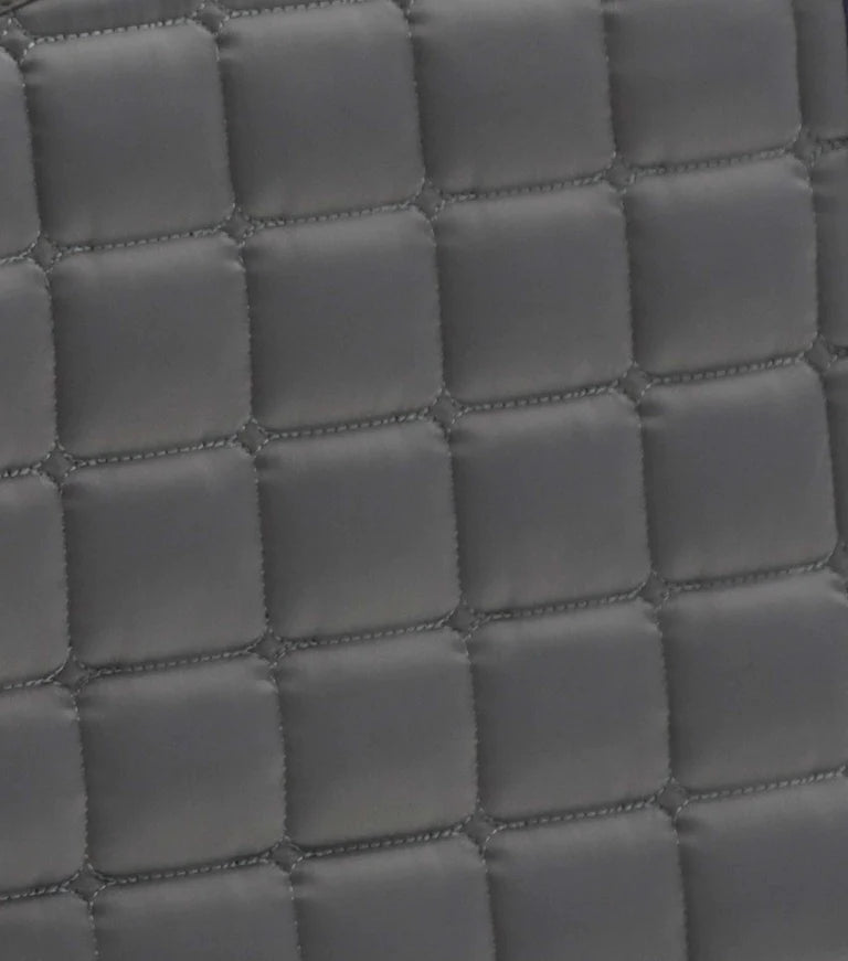 Premier Equine UK Saddle Pad Azzure Anti-Slip Satin Dressage Square Grey/Full