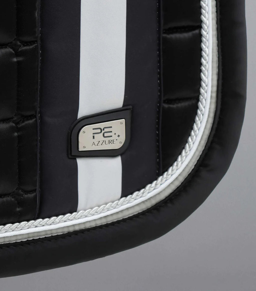 Premier Equine UK Azzure Anti-Slip Satin GP/Jump Square - Black - Full Size
