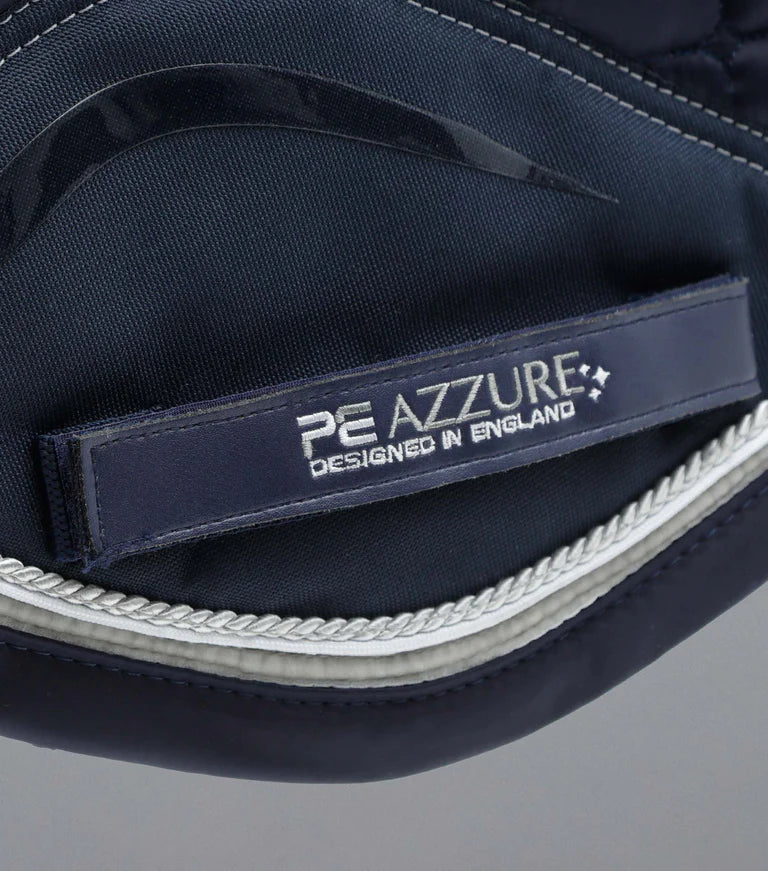 Premier Equine UK Azzure Anti-Slip Satin GP/ Jump Square - Navy - Full Size
