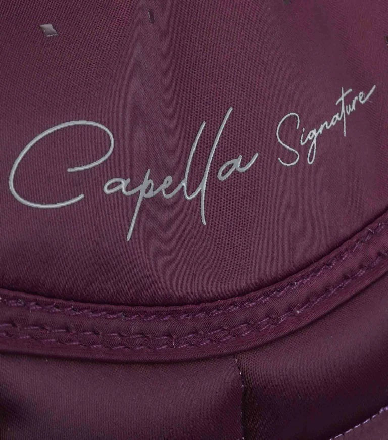 Premier Equine UK Capella Close Contact Merino Wool Dressage Square Wine/Navy Wool - Full