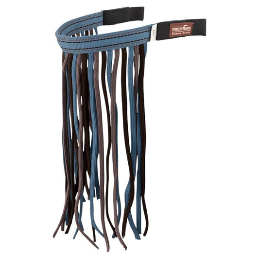 BR Premiere Fly Fringe Browband - Captain's Blue Pony - Limited Edition