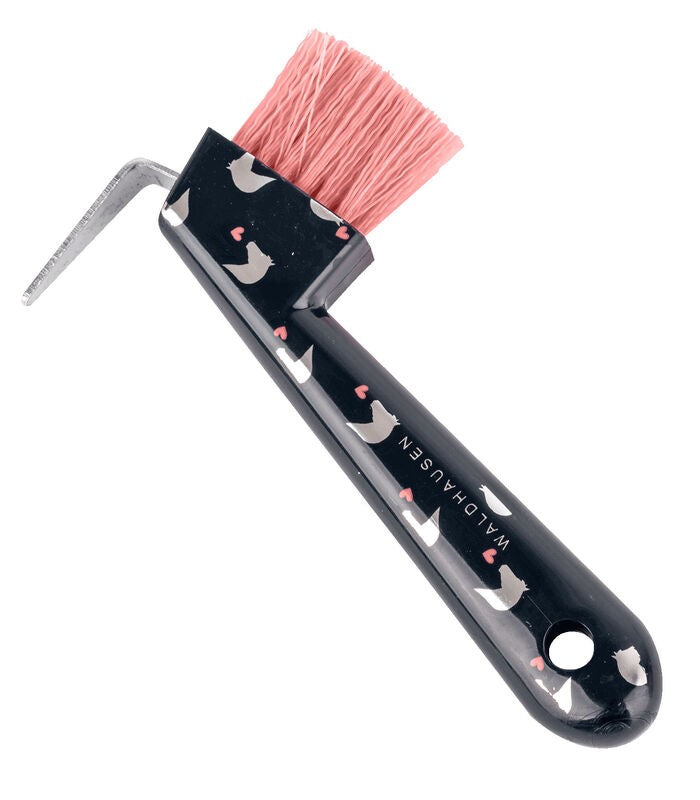 Waldhausen Lucky Hoof Pick with Brush - Clearance Reg $6.50