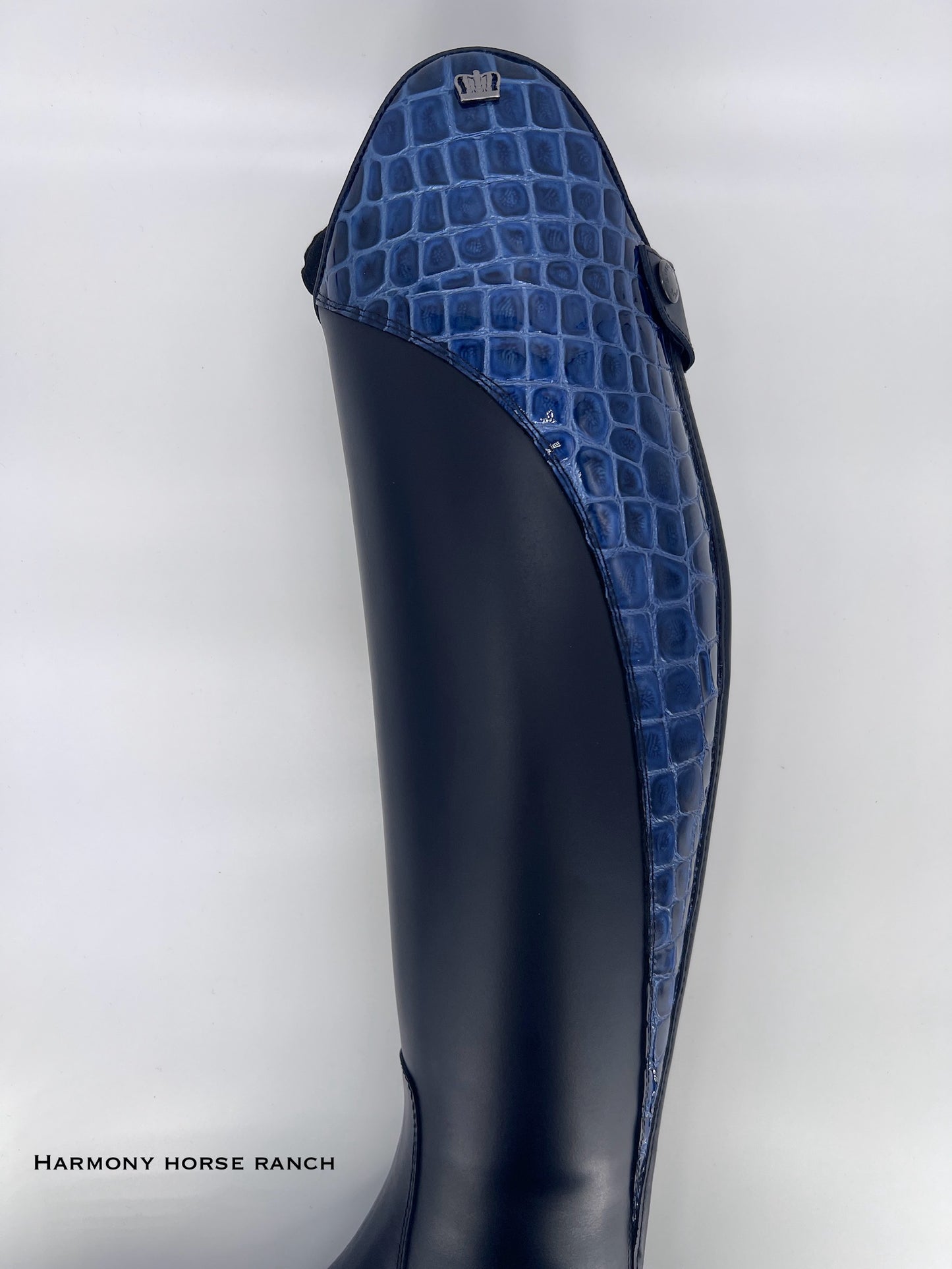 Kingsley Olbia 01 Riding Boots - Nature Blue / Brilliant Crocodile Blue - Fully Sheepskin Lined! - Size 40 MA XS