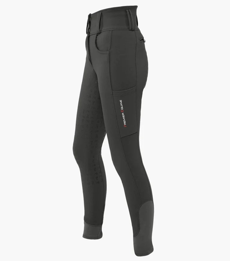 Premier Equine UK Coco II Ladies Gel Full Seat Riding Breeches Anthracite