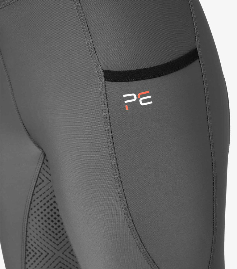 Premier Equine UK Alexa Ladies Riding Tights - Anthracite - PE's top selling riding tight!!
