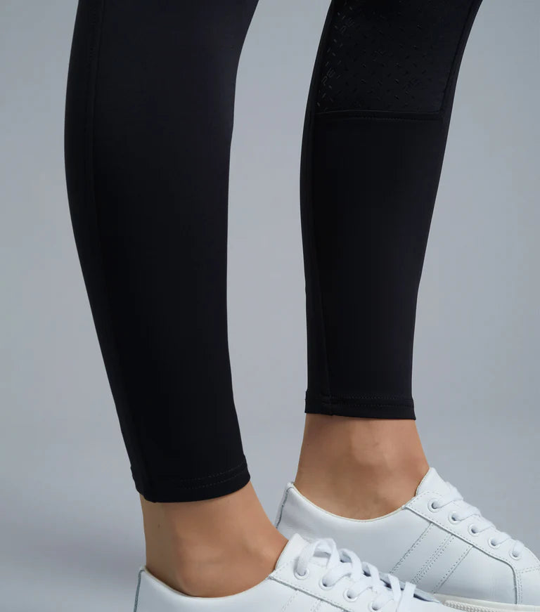 Premier Equine UK Ventus Ladies Full Seat Gel Riding Tights - Black