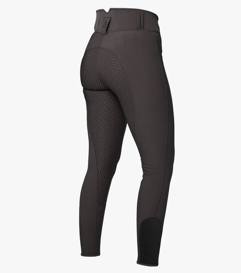 Premier Equine UK Sophia Ladies Full Seat High Waist Riding Breeches - Chocolate