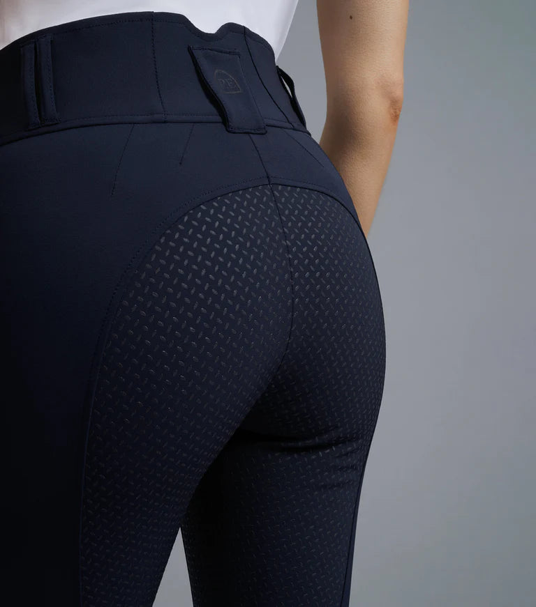Premier Equine UK Sophia Ladies Full Seat High Waist Riding Breeches - Navy