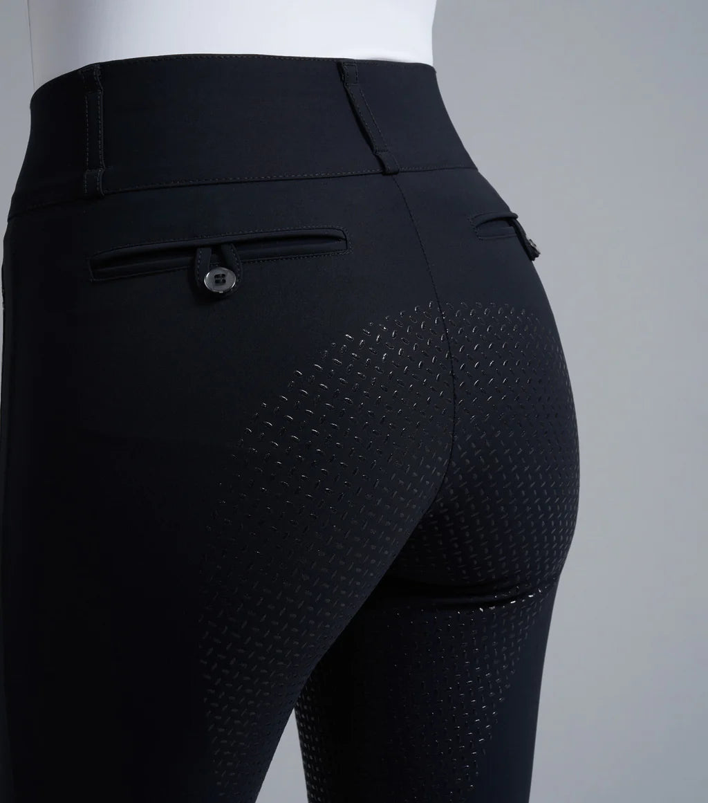 Premier Equine Carapello Ladies Full Seat Gel Riding Breeches -Black