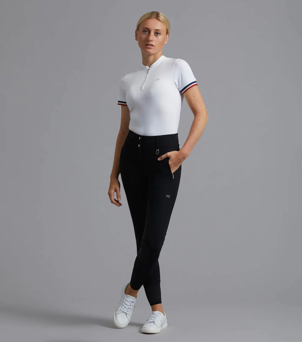 Premier Equine Carapello Ladies Full Seat Gel Riding Breeches -Black