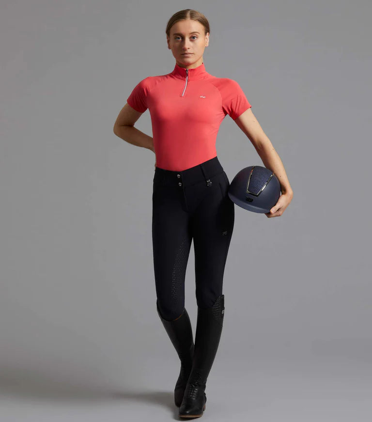 Premier Equine UK Carapello Ladies Full Seat Gel Riding Breeches - Navy