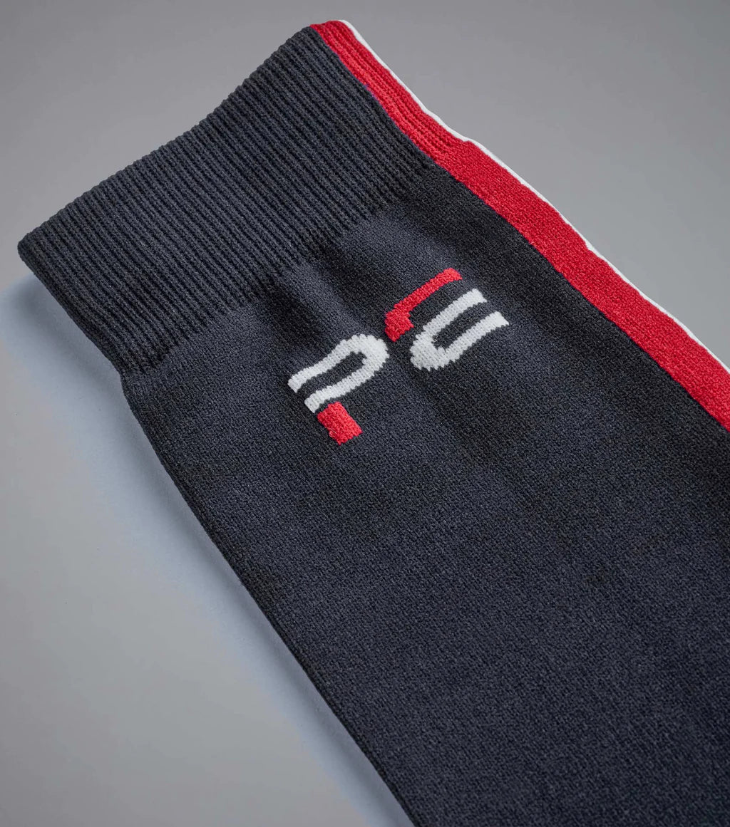 Premier Equine UK Sports Highlight Riding Socks (1 Pair) - Black