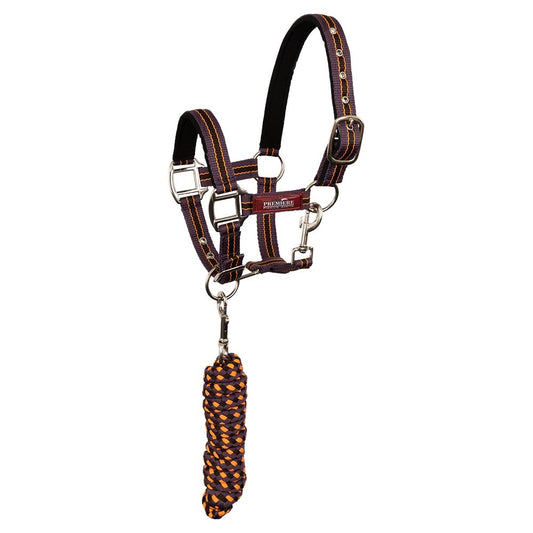 BR Premiere XS Halter Set - Blackberry Cord - Pony & Cob Sizes **LIMITED EDITION**