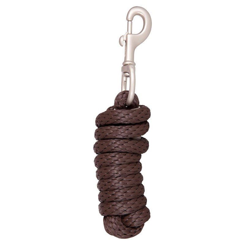 BR Event Lead Rope with Snap Hook - 2.1 M Long - Dark Chocolate