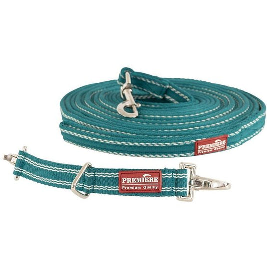 BR Premiere Lunging Rein - Teal Green - Limited Edition
