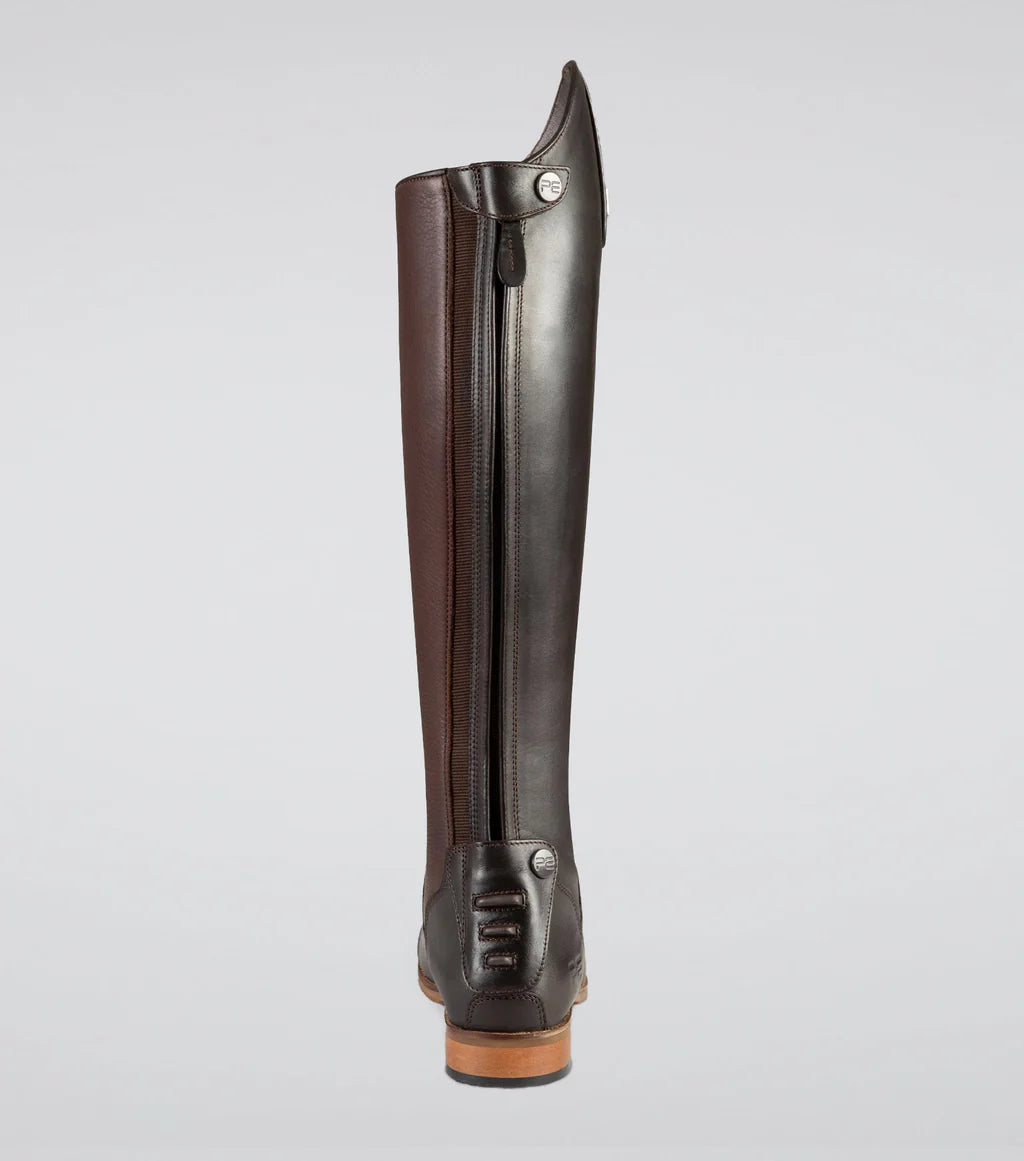 Premier Equine Bilancio Ladies Leather Tall Field Riding Boot - Brown - Size 7UK(Euro 41) Wide Calf