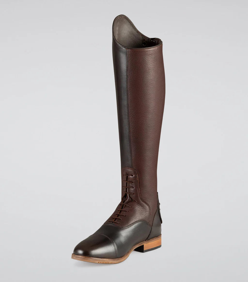 Premier Equine Bilancio Ladies Leather Tall Field Riding Boot - Brown - Size 7UK(Euro 41) Wide Calf