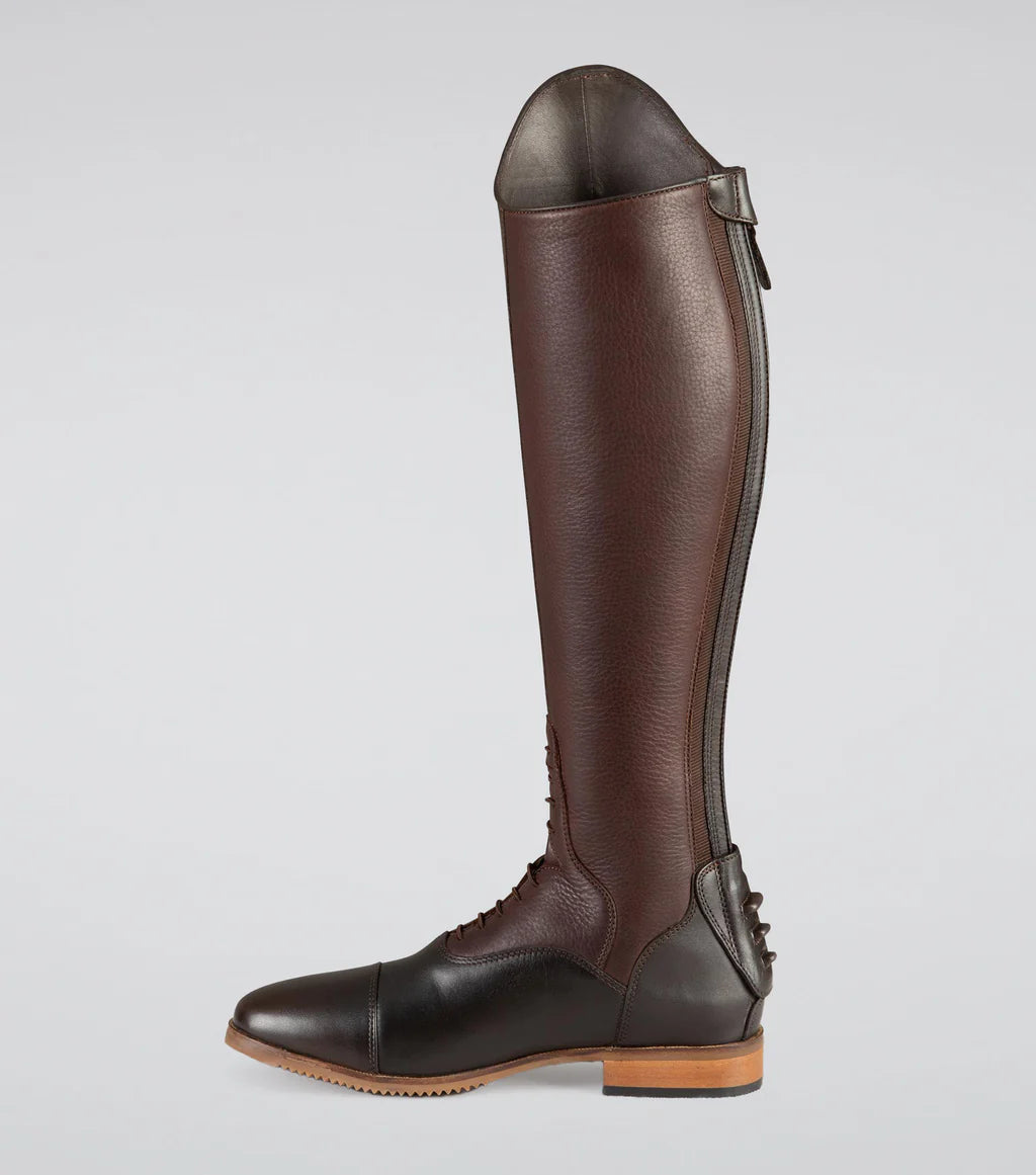 Premier Equine Bilancio Ladies Leather Tall Field Riding Boot - Brown - Size 7UK(Euro 41) Wide Calf