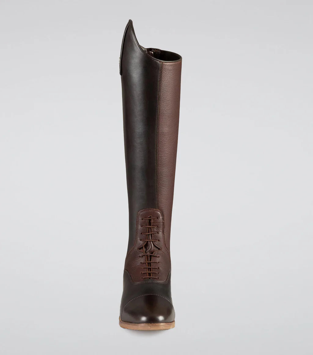 Premier Equine Bilancio Ladies Leather Tall Field Riding Boot - Brown - Size 7UK(Euro 41) Wide Calf
