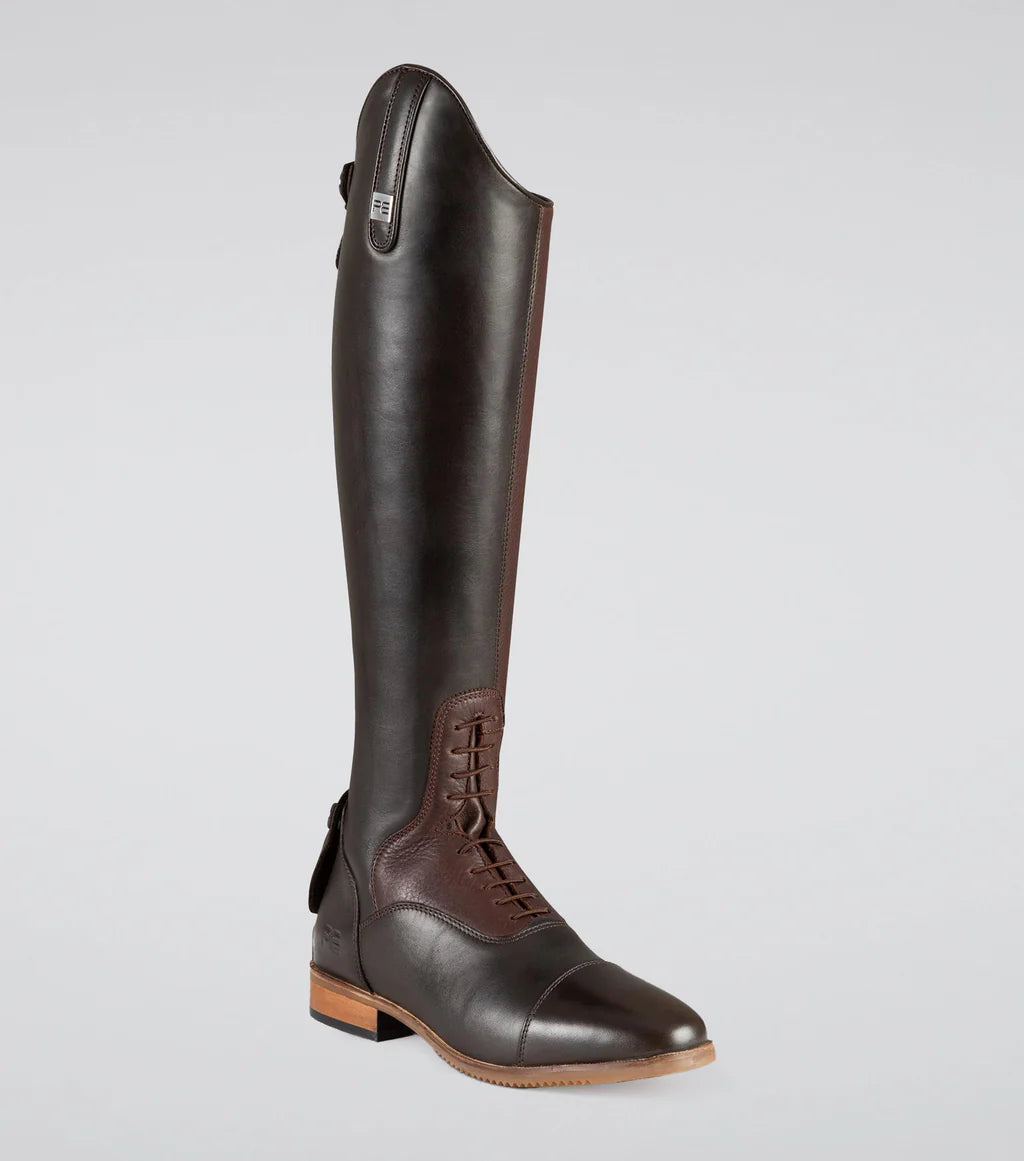 Premier Equine Bilancio Ladies Leather Tall Field Riding Boot - Brown - Size 7UK(Euro 41) Wide Calf