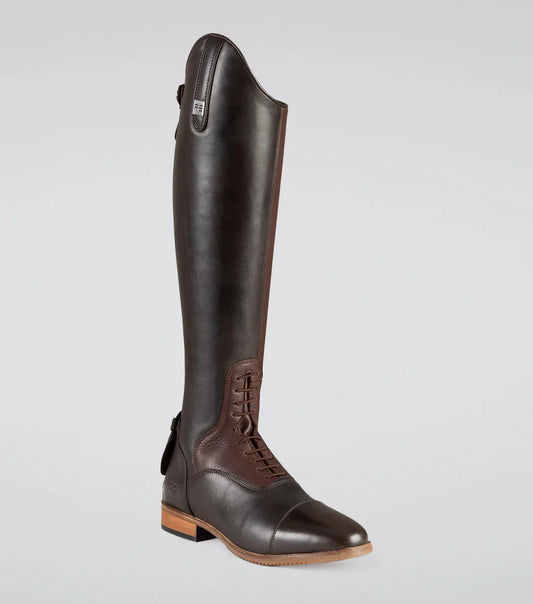 Premier Equine Bilancio Ladies Leather Tall Field Riding Boot - Brown - Size 7UK(Euro 41) Wide Calf