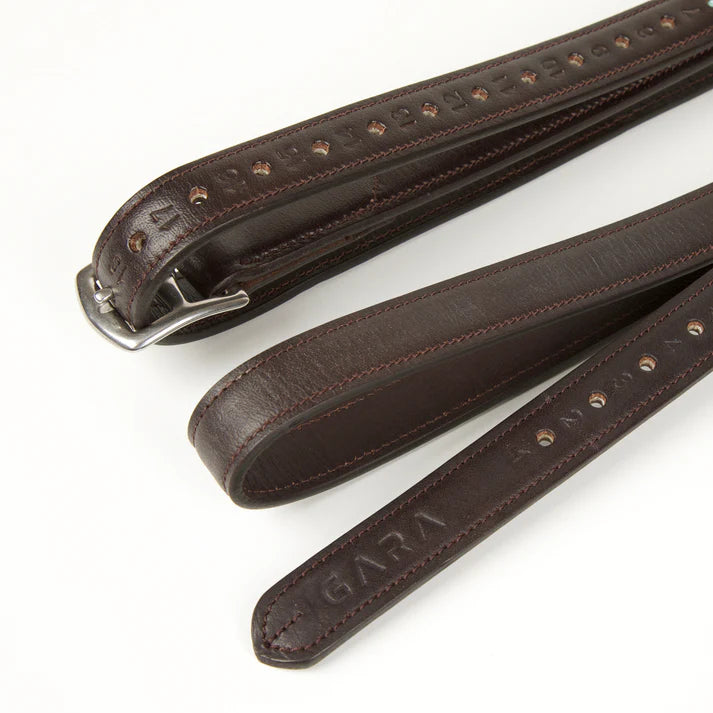 Shires Aviemore Curved Buckle Stirrup Leathers Havana