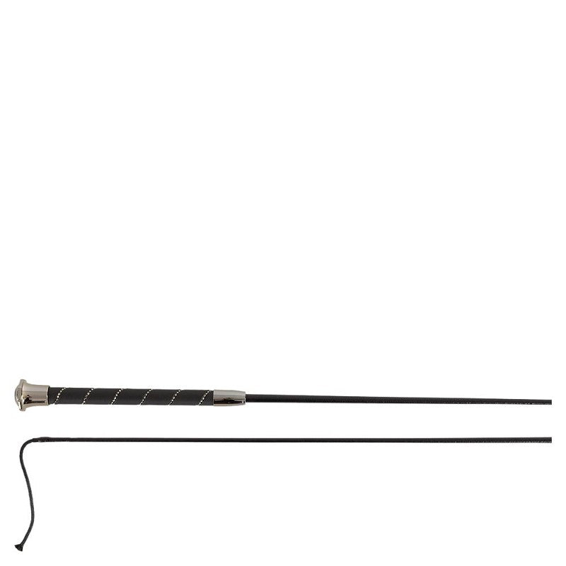 BR Dressage Whip Orion - Black/Gunmetal - 120cm