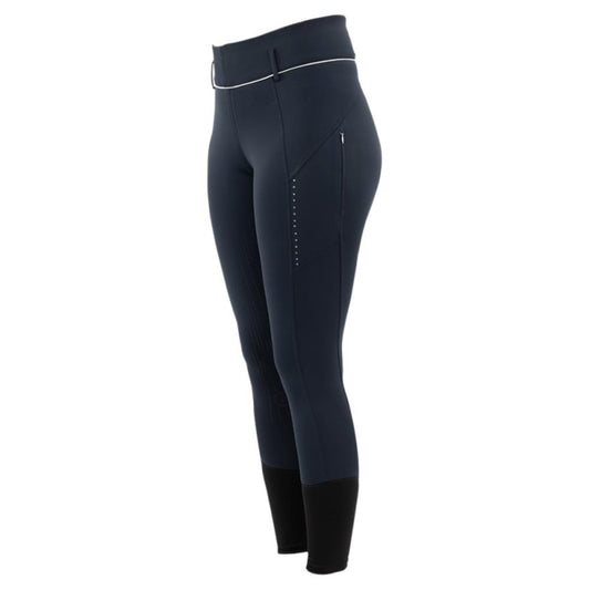 BR Ladies Aukje Riding Tights Silicone Seat - Blueberry - Euro 40 Limited Edition