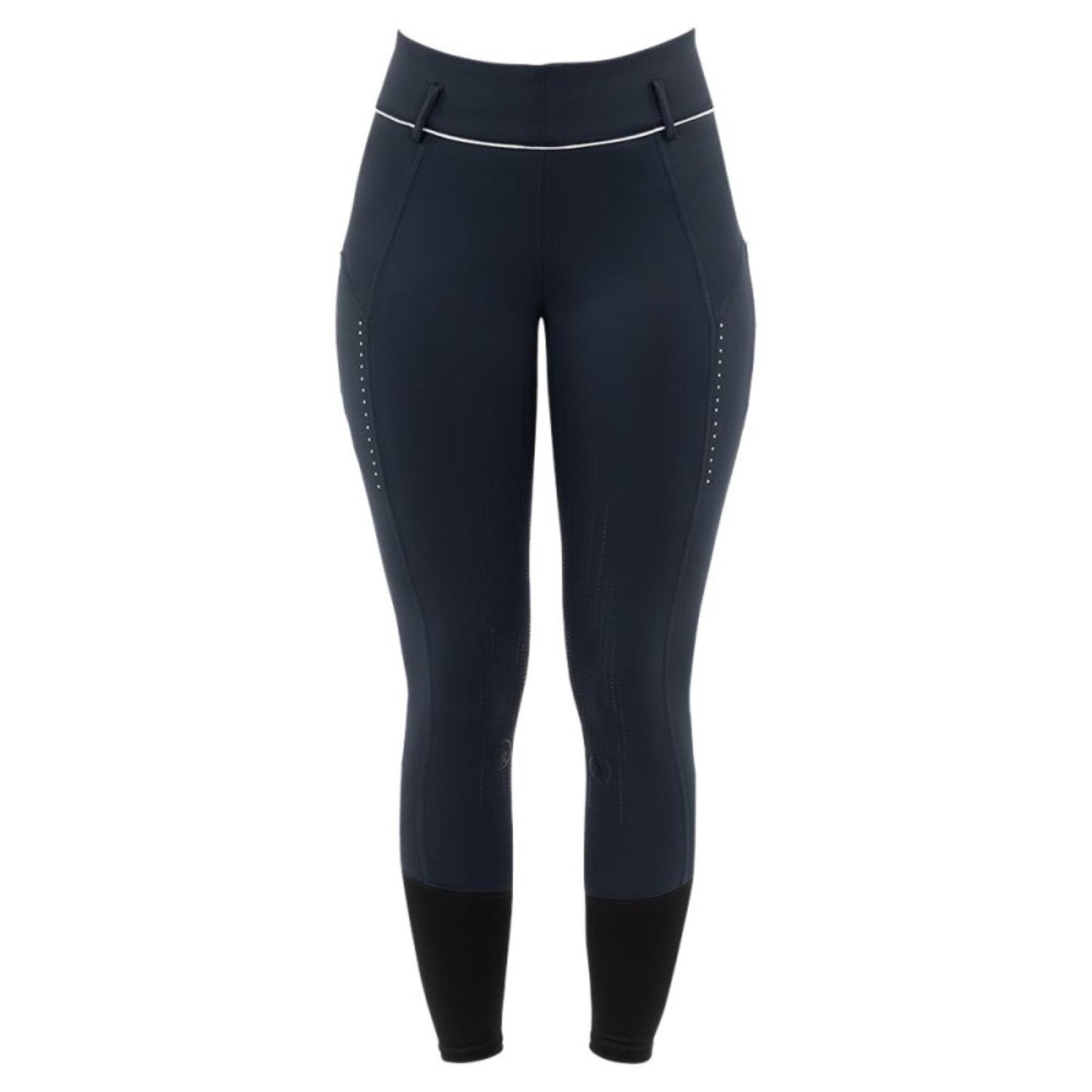 BR Ladies Aukje Riding Tights Silicone Seat - Blueberry - Euro 40 Limited Edition