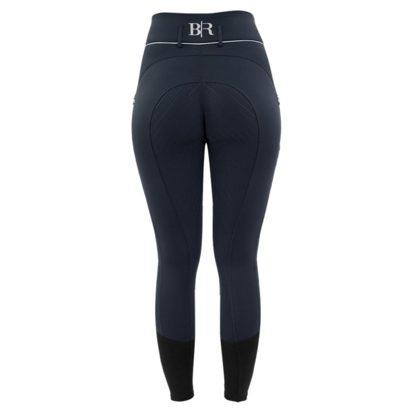 BR Ladies Aukje Riding Tights Silicone Seat - Blueberry - Euro 40 Limited Edition