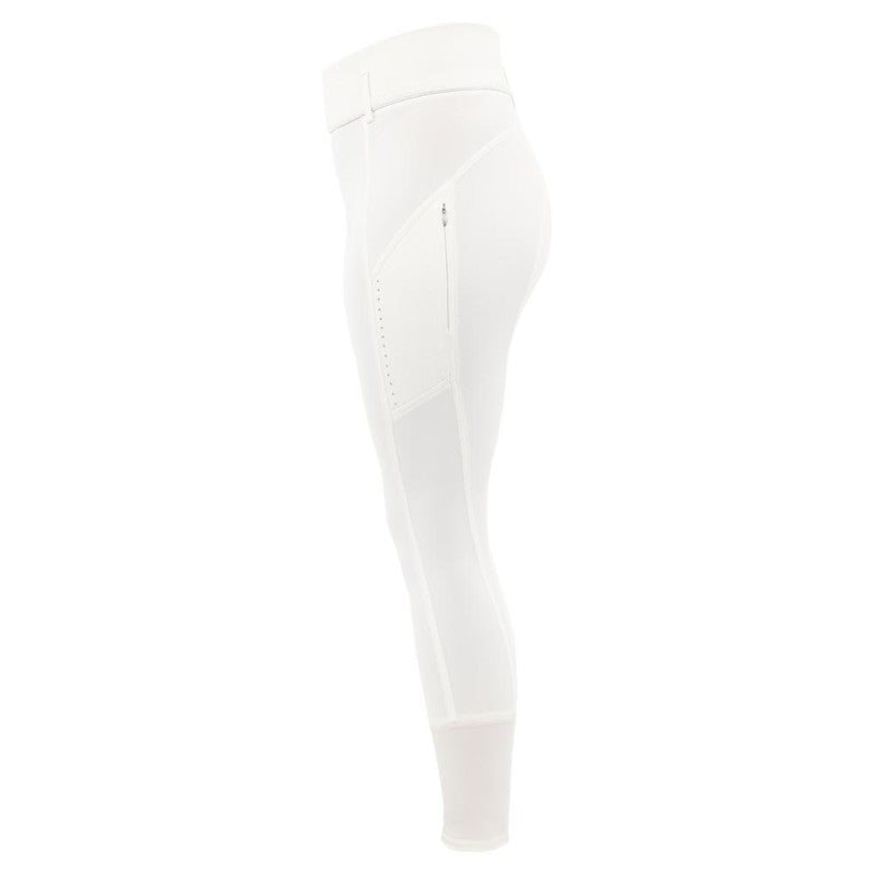 BR Ladies Aukje Riding Tights Silicone Seat - Snow White - Limited Edition